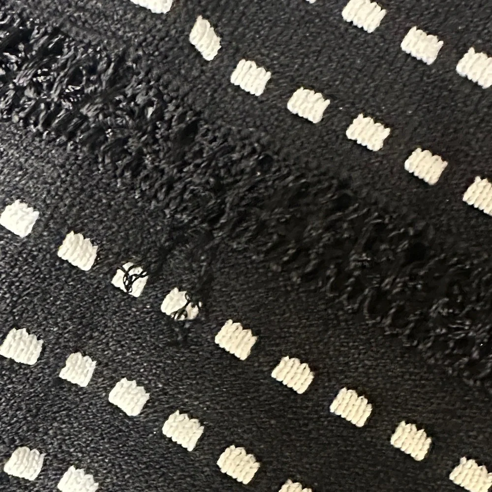 White House Black Market Black and White Dotted Tank Top - Picture 5 of 7